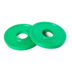 OLIVE O'LIVE Fractional Olympic Discs 1 Kg Green (pair)