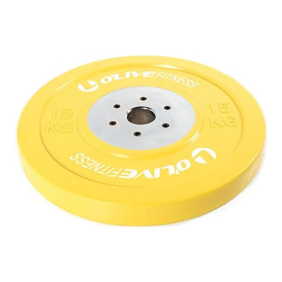 OLIVE O'LIVE Bumper Olympic Competition Disc 15 Kg Yellow