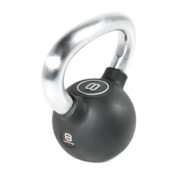 OLIVE O'LIVE 8 Kg Rubber Kettlebell Black Grey