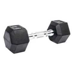 KRF Fitness 8 Kg Hexagonal Dumbbell Black