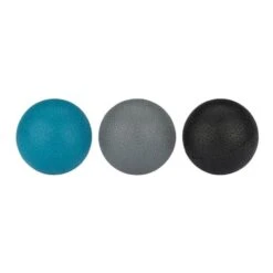 Avento 5 Cm Massage Ball Black Grey Blue (3 Units)