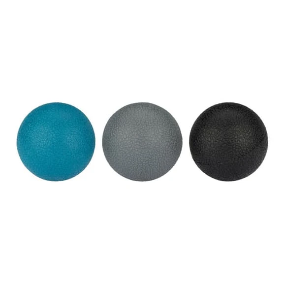Avento 5 Cm Massage Ball Black Grey Blue (3 Units)