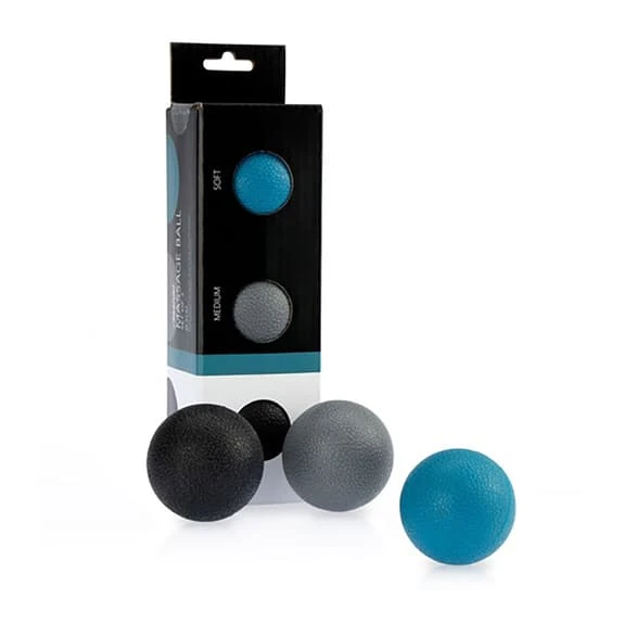 Avento 5 Cm Massage Ball Black Grey Blue (3 Units) - Image 2