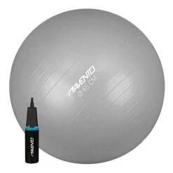 Avento Pilates Ball 65 Cm + Air Pump Grey