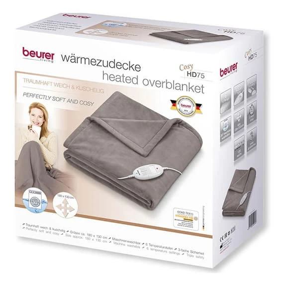 Beurer HD 75 Electric Blanket Brown - Image 2