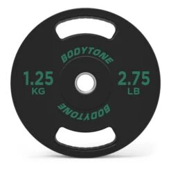 Bodytone Rubber Disc 1.25 Kg Black Green