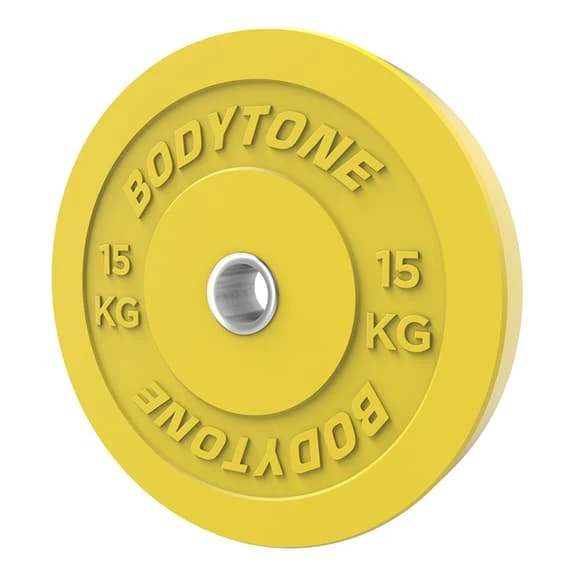 Bodytone Rubber Bumper Disc 15 Kg Yellow