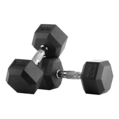 Bodytone Hexagonal Rubber Dumbbells 10 Kg (pair)