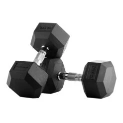 Bodytone Hexagonal Rubber Dumbbells 12.5 Kg (pair)