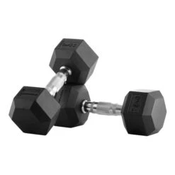 Bodytone Hexagonal Rubber Dumbbells 7.5 Kg (pair)