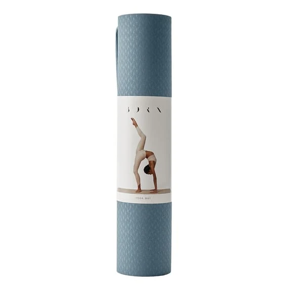 Born Living Yoga Wave 6 Mm Mat Light Blue