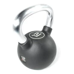 OLIVE O'LIVE 12 Kg Rubber Kettlebell Black Grey