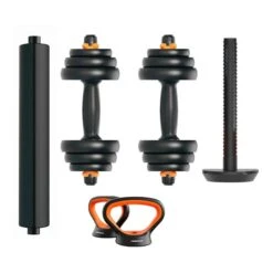 FED Xiaomi V2 20 Kg Barbell, Discs And Kettlebell Set