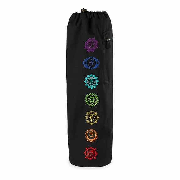 Gaiam Chakra Yoga Mat Bag Black