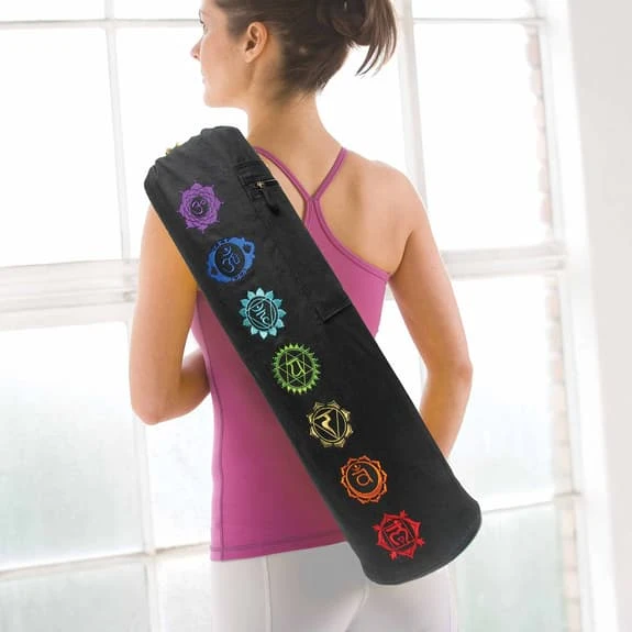 Gaiam Chakra Yoga Mat Bag Black - Image 2