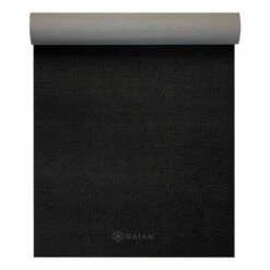 Gaiam Classic 2 Color 4 Mm Yoga Mat Black