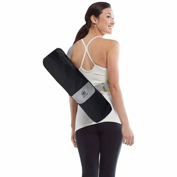 Gaiam Yoga Mat Bag Black Grey - Image 2