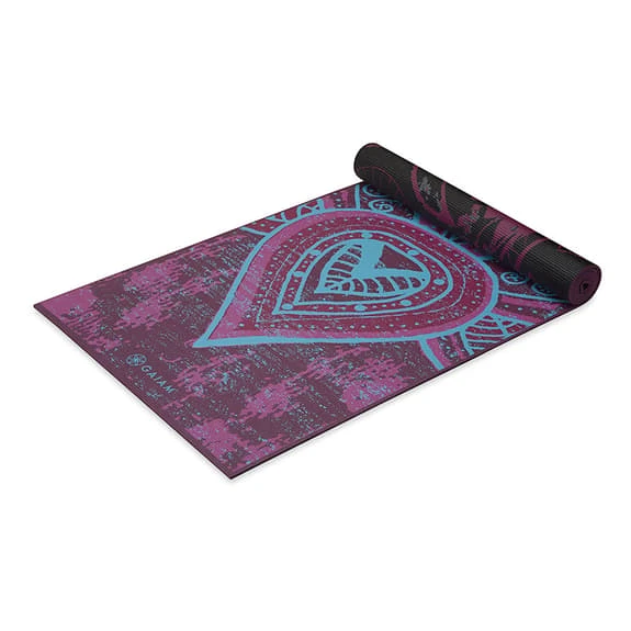 Mat Gaiam Reversible Be Free 6 Mm Lilac Blue