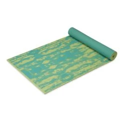 Mat Gaiam Reversible Lotus 6 Mm Blue Green