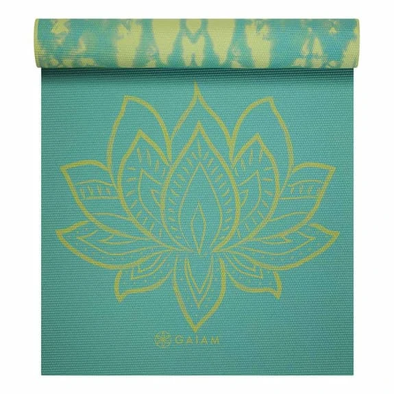 Mat Gaiam Reversible Lotus 6 Mm Blue Green - Image 6