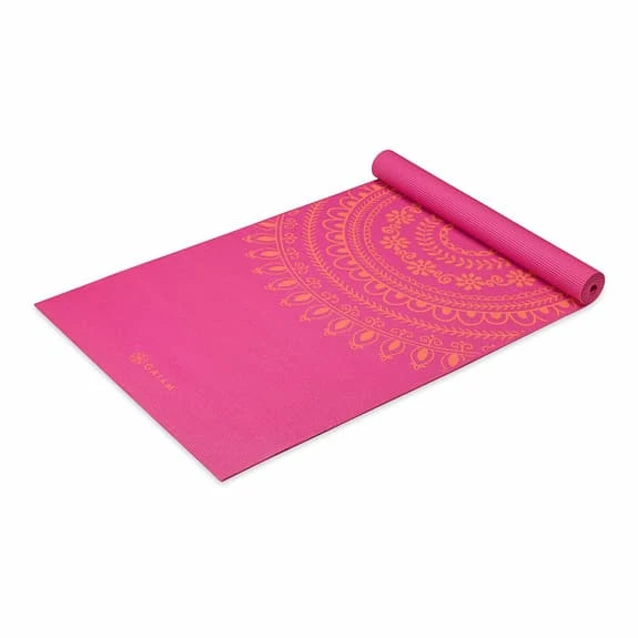 Gaiam Brigth Marrakesh Premium Yoga 6 Mm Mat Pink Orange - Image 3