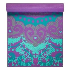 Gaiam Classic Printed 4 Mm Yoga Mat Lilac Blue