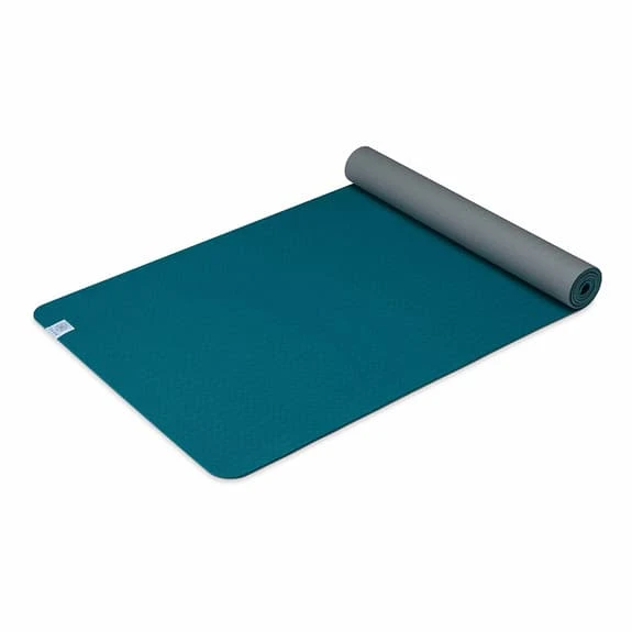 Gaiam Eco TPE Performance 6 Mm Mat Turquoise Blue - Image 3