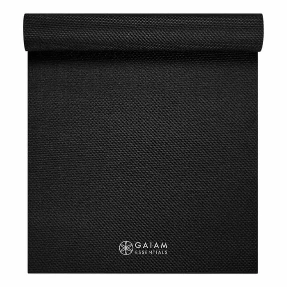 Gaiam Essentials Yoga 6 Mm Mat Black Grey - Image 2