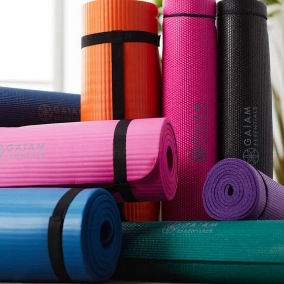 Gaiam Essentials Yoga 6 Mm Mat Black Grey - Image 5