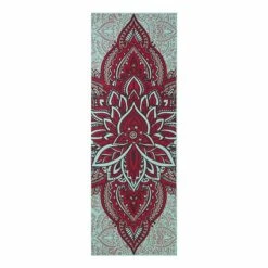 Gaiam Zara Rogue Yoga Premium 6 Mm Mat Light Blue Red