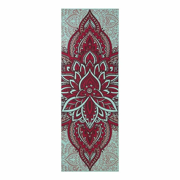 Gaiam Zara Rogue Yoga Premium 6 Mm Mat Light Blue Red