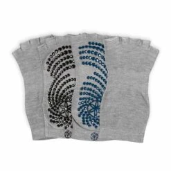 Gaiam Women Anti-Slip Socks Grey Blue Black (2 Pairs)