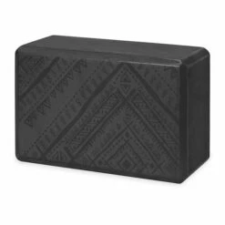 Gaiam Printed Yoga Block Black