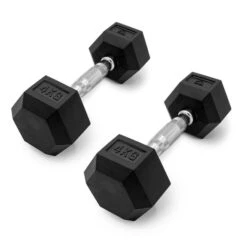 Leffort 4 Kg Hexagonal Dumbbells (Pair)