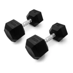 Leffort 17.5 Kg Hexagonal Dumbbells (Pair)