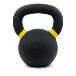 Leffort 16 Kg Iron Kettlebell Black Yellow