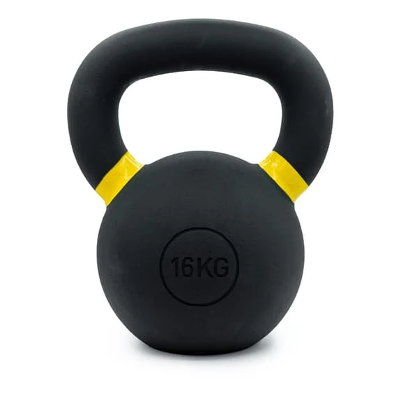 Leffort 16 Kg Iron Kettlebell Black Yellow