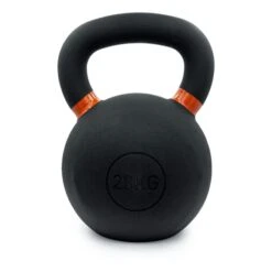 Leffort 28 Kg Iron Kettlebell Black Orange