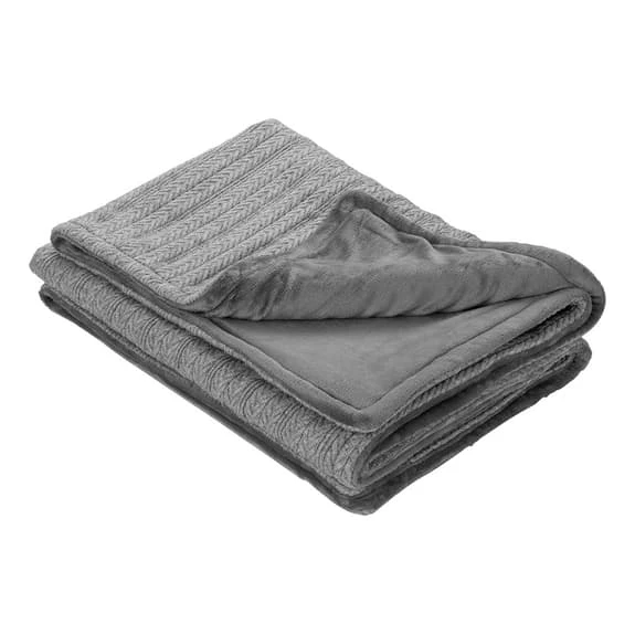 Medisana HB 680 Knitted Electric Blanket Grey - Image 2
