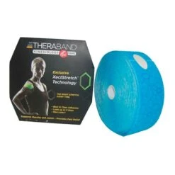 Muscle Tape Thera-Band Kinesiology Tape 5cmx5m Pre-cut Blue