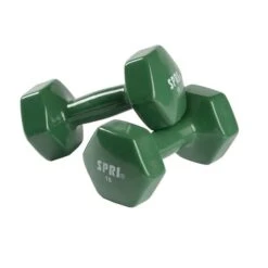SPRI Deluxe Dumbbells 8.2 Kg Green (Pair)