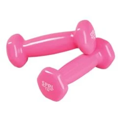 SPRI Deluxe 0.5 Kg Dumbbells Pink (pair)