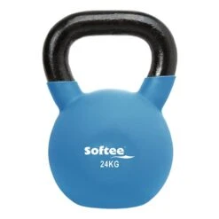 Softee Neoprene Kettlebell 24 Kg Light Blue