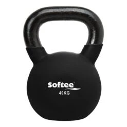 Softee Neoprene Kettlebell 40 Kg Black