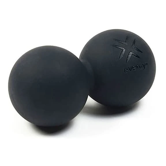 Evergy Fitness Double Massage Ball Black
