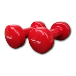 Tunturi Vinyl 3 Kg Dumbbells Red (Pair)