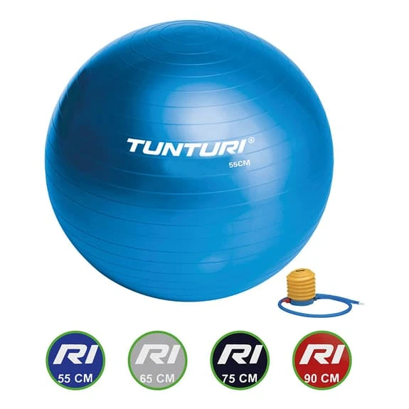 Tunturi 55 Cm Pilates Ball Blue
