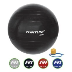 Tunturi 65 Cm Pilates Ball Black