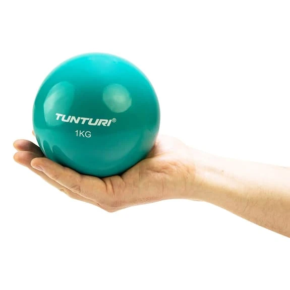 Tunturi 1 Kg Pilates Ball Blue - Image 3